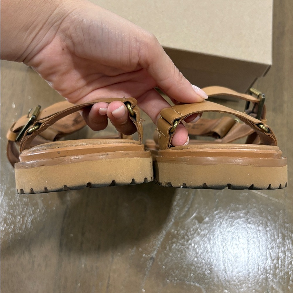 Madewell The Cady Lugsole Sandal Desert Camel Size 7.5 US - Picture 5 of 8